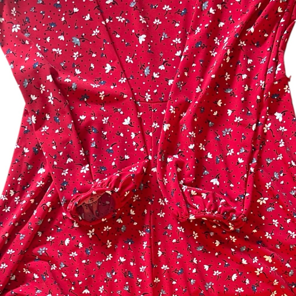 Banana Republic Factory Red Long Sleeve Dress Size XS - Picture 4 of 9